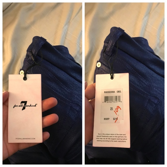 7 For All Mankind Gwenevere Skinny Pants, Sz 25 - Picture 6 of 8